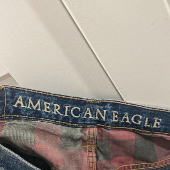 American Eagle men's distressed bootcut denim jeans 33 / 32 33x32 33/32 - Picture 4 of 12